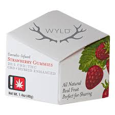 Strawberry 20:1 CBD + Hybrid Enhanced Gummies | 200mg CBD:10mg THC-WYLD