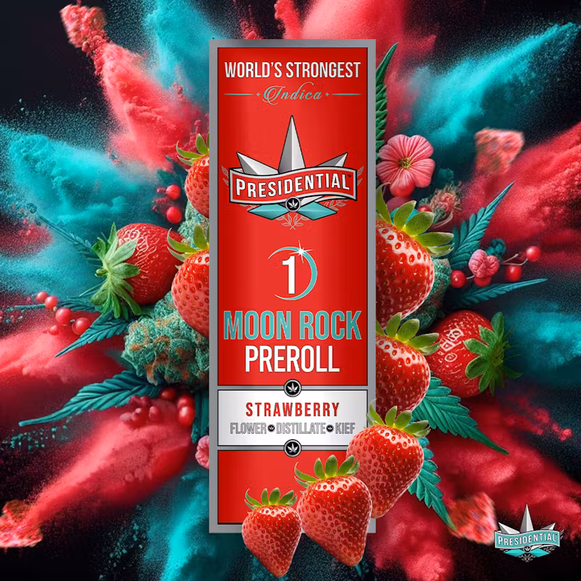 Strawberry Moonrock Infused Pre-Roll 1g – Presidential